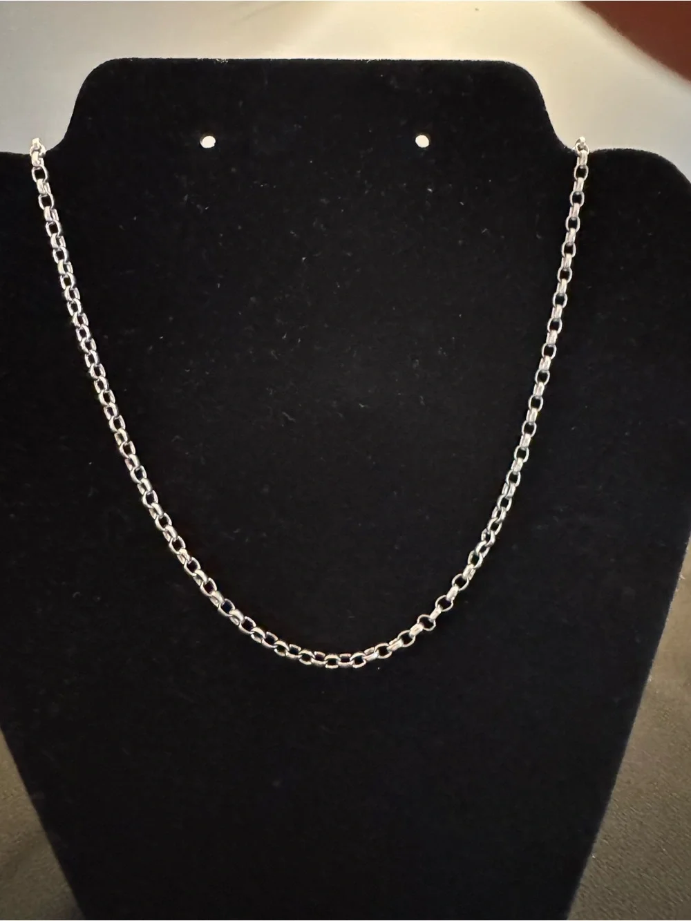 Vintage Sterling Silver 30” Rolo Link Necklace Chain - 16.3 grams